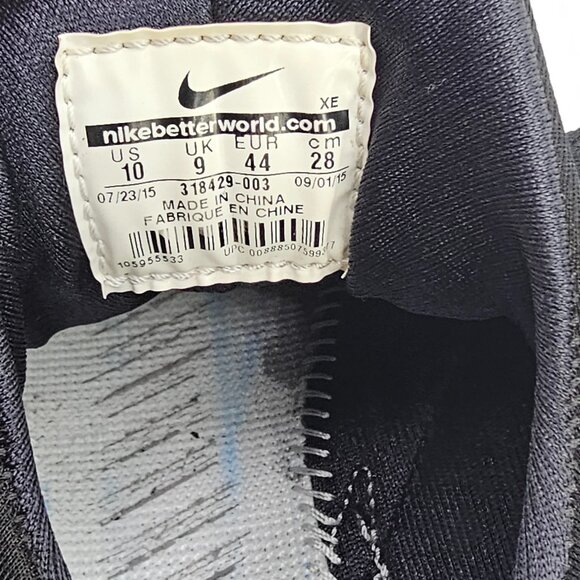 NIKE 318429-003 TRIPLE BLACK AIR HUARACHEUS MENS SNEAKERS SIZE 10 - Picture 5 of 5